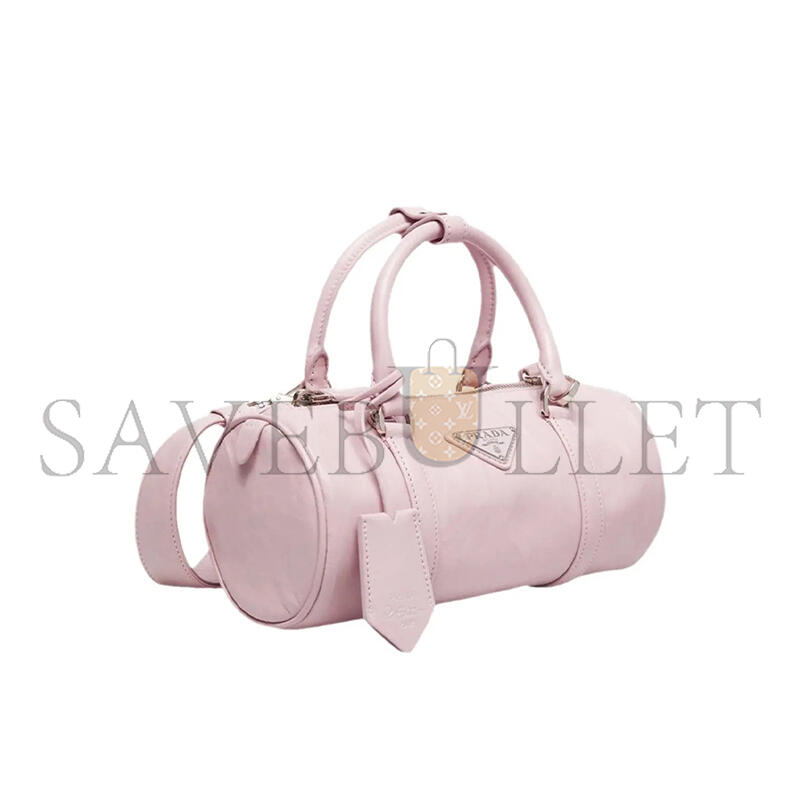 PRADA RE-EDITION 2002 LEATHER BAG IN ALABASTER 1BA389 (22*10*9cm)